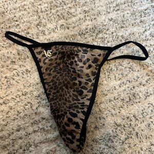Vintage Victoria's Secret Animal Print Thong